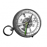 Kompass im Comic-Style