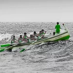 Team rudert durch raue See