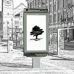 NTREE - Digitale Werbetafel in einer Innenstadt